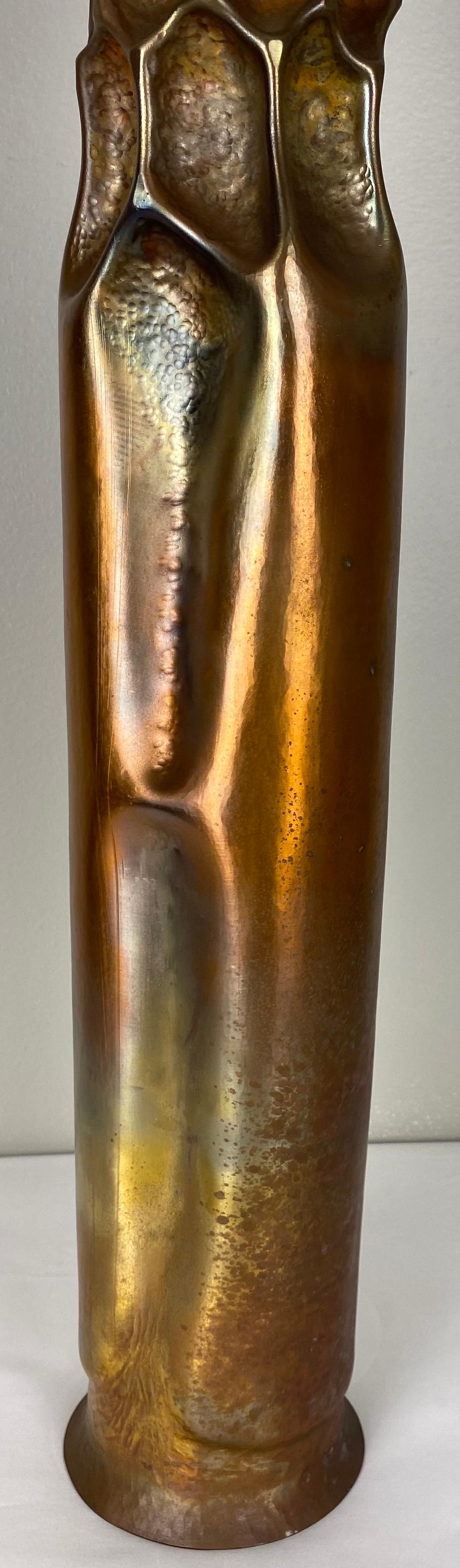 Thomas Roy Markusen Pair of Large Modernist Candleholders — detail 8