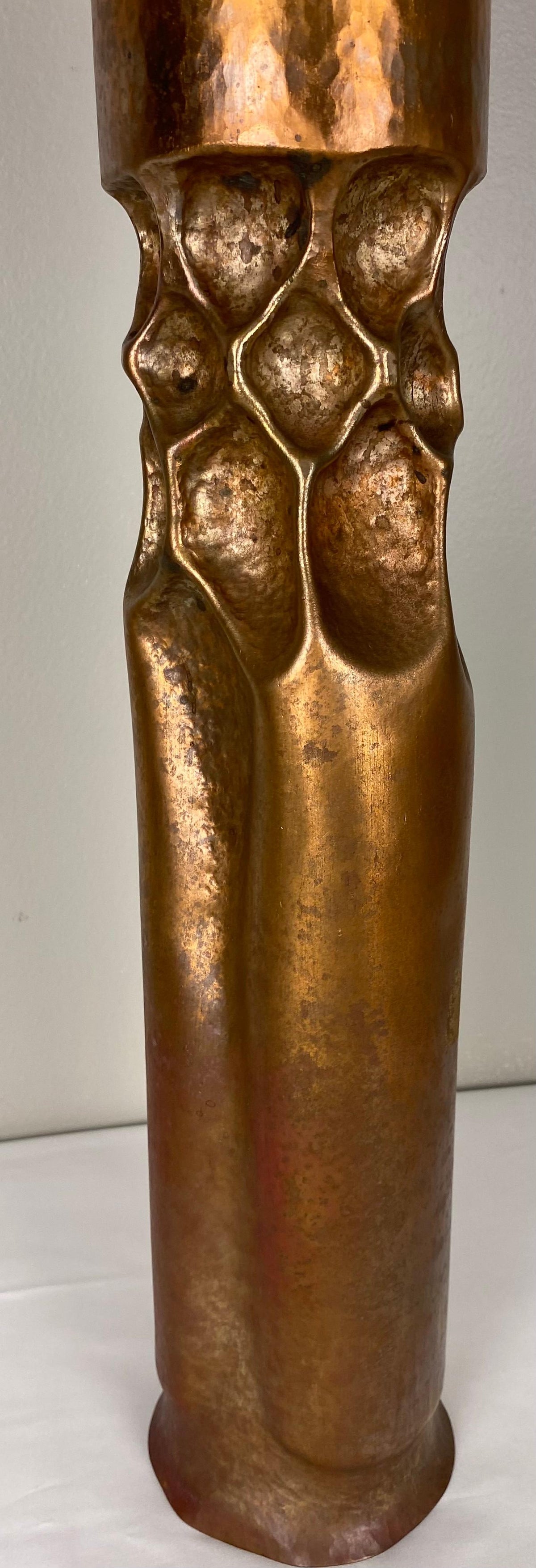 Thomas Roy Markusen Pair of Large Modernist Candleholders — detail 7