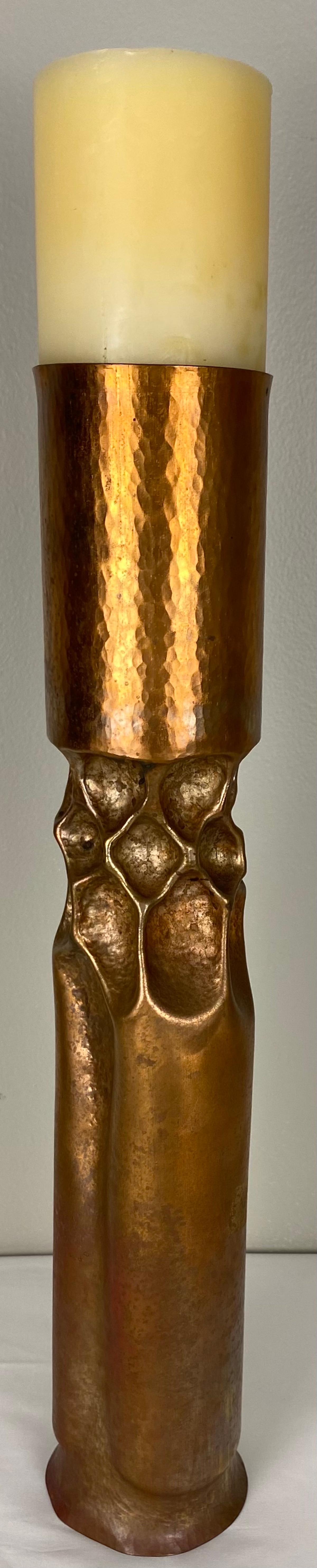 Thomas Roy Markusen Pair of Large Modernist Candleholders — detail 6