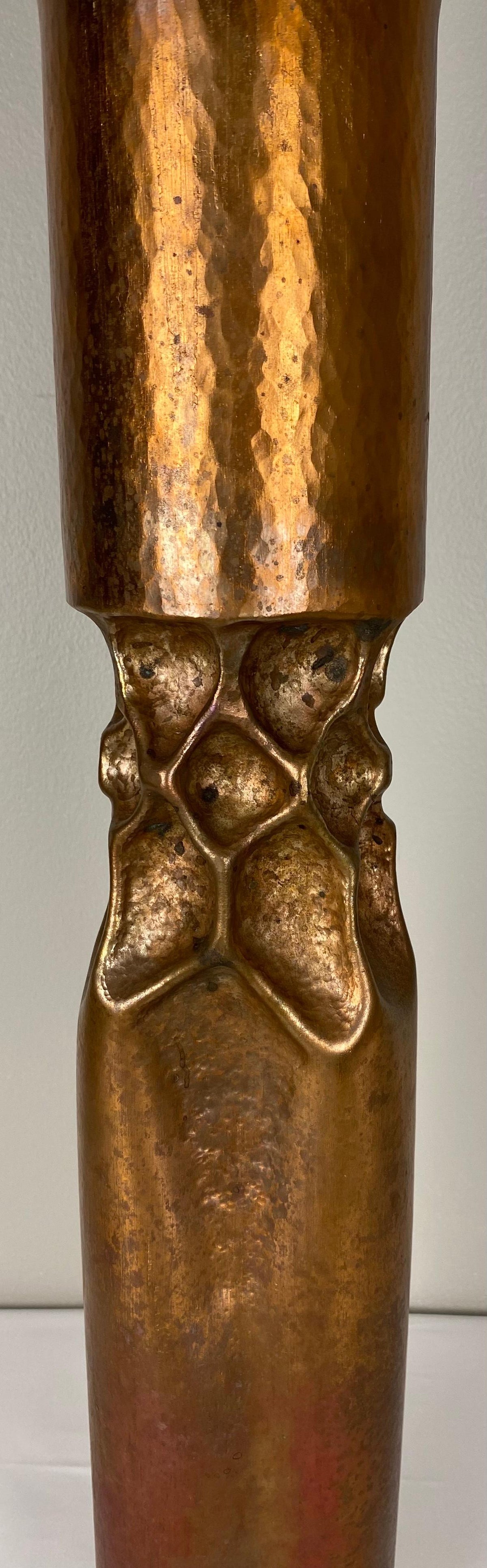 Thomas Roy Markusen Pair of Large Modernist Candleholders — detail 9