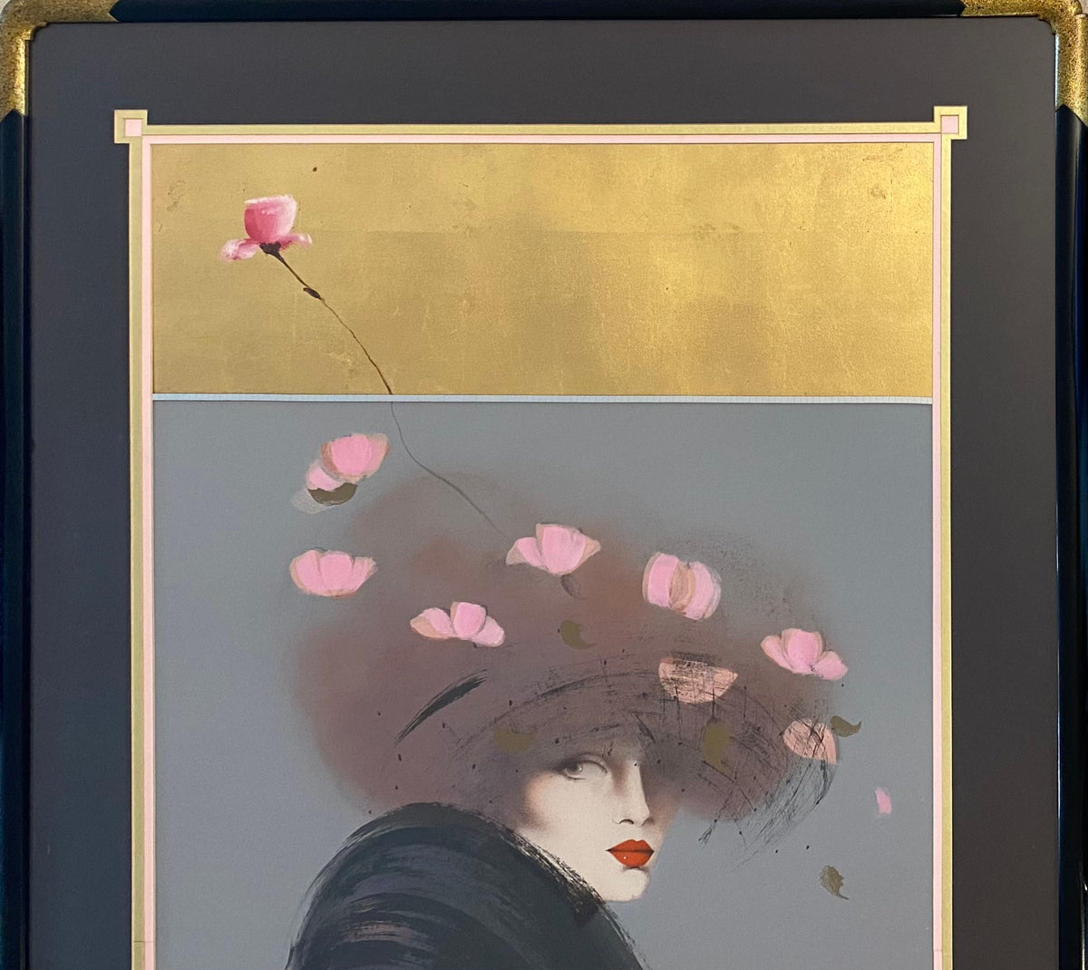 Vicky Montesinos Art Deco Style Color Serigraph Limited Edition Signed — detail 3