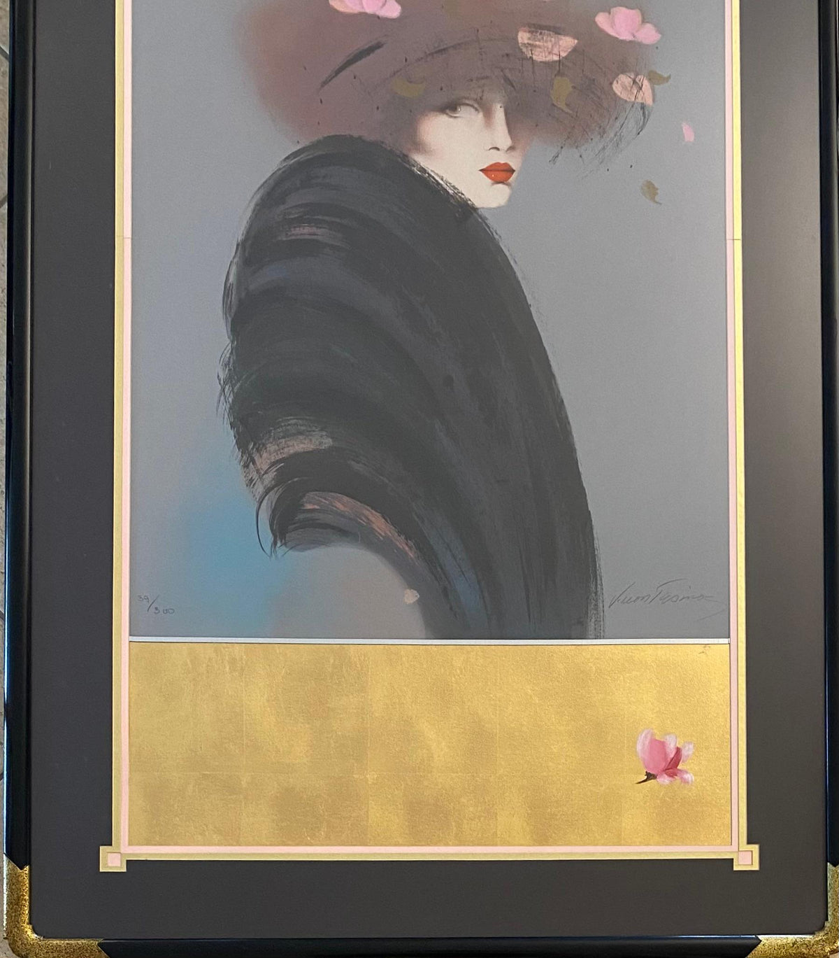 Vicky Montesinos Art Deco Style Color Serigraph Limited Edition Signed — detail 5