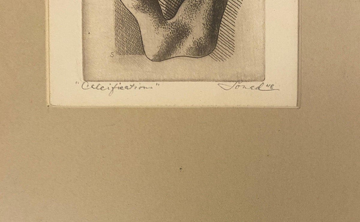 Warren Soned Aquatint Titled "Calcification" — detail 3