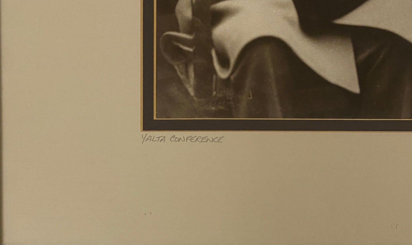 Historical Figures Memorabilia Yalta Conference Print dated 1945 — detail 5