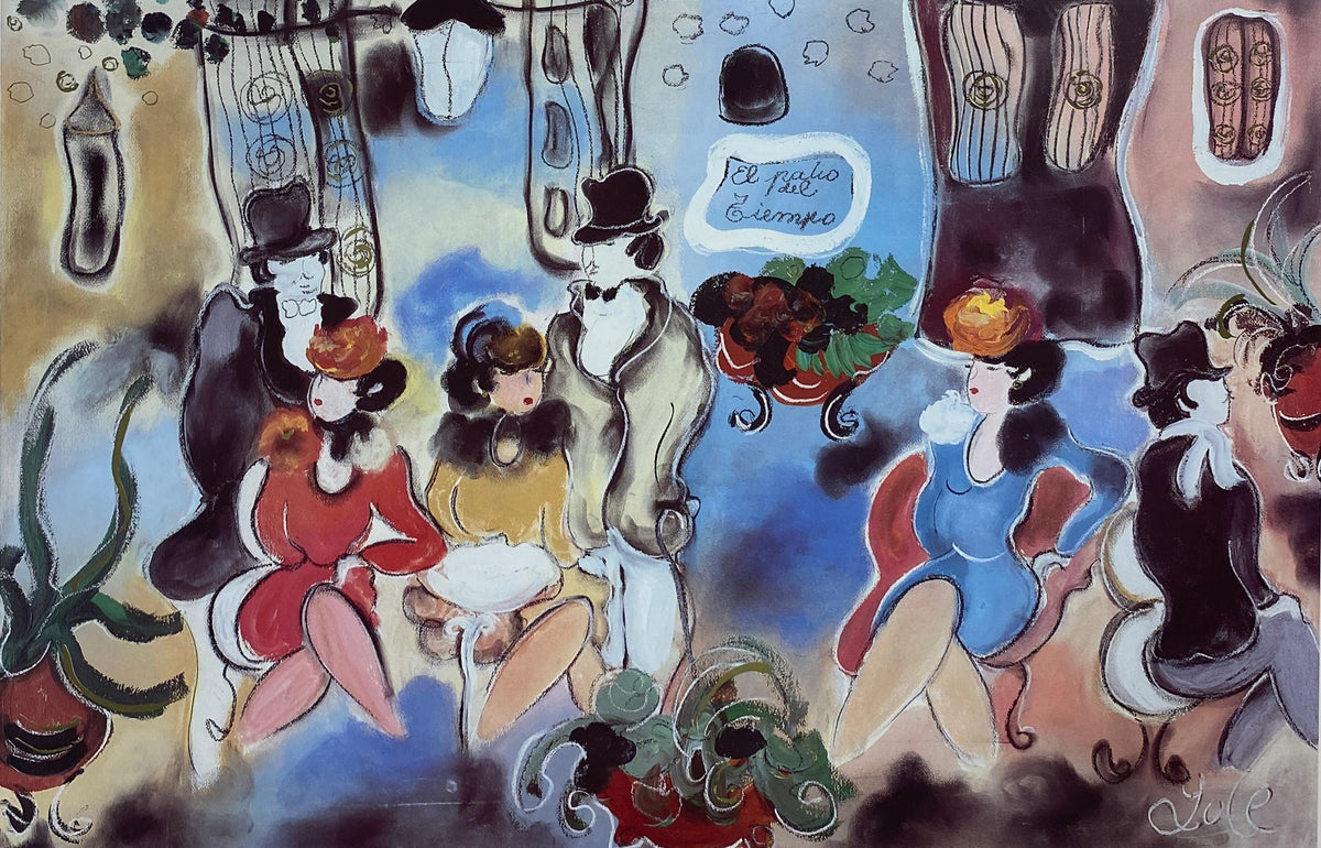Zule Moskowitz Limited Edition Lithograph Titled "El Patio del Tiempo" — detail 2