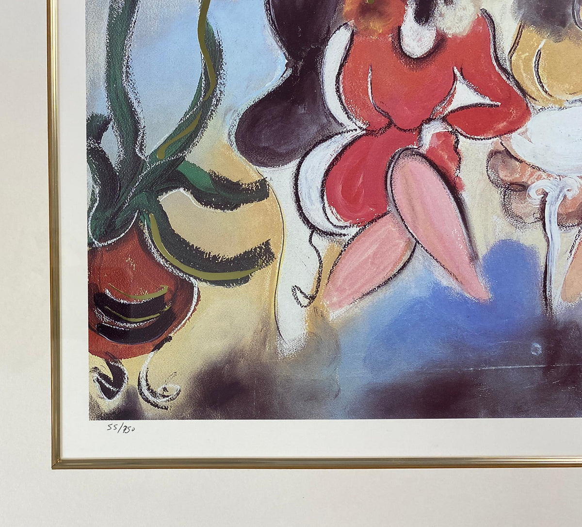 Zule Moskowitz Limited Edition Lithograph Titled "El Patio del Tiempo" — detail 3