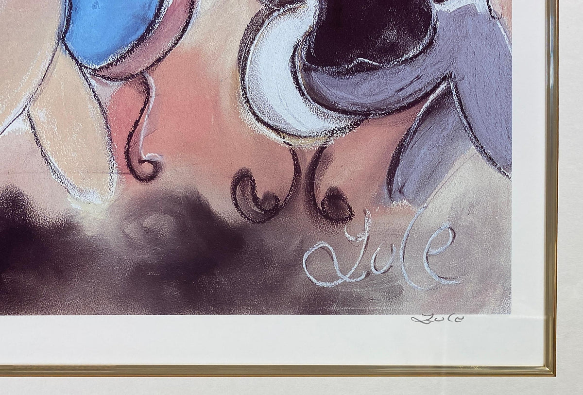 Zule Moskowitz Limited Edition Lithograph Titled "El Patio del Tiempo" — detail 4