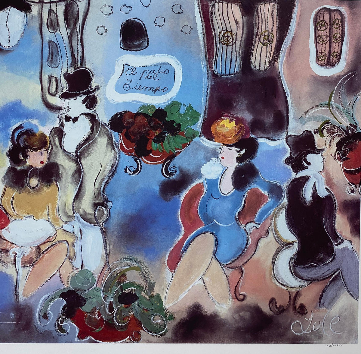 Zule Moskowitz Limited Edition Lithograph Titled "El Patio del Tiempo" — detail 6