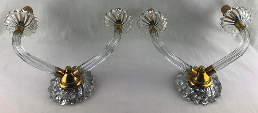 Pair of French Art Deco Sconces style Jules Leleu, circa 1930-40 — detail 2