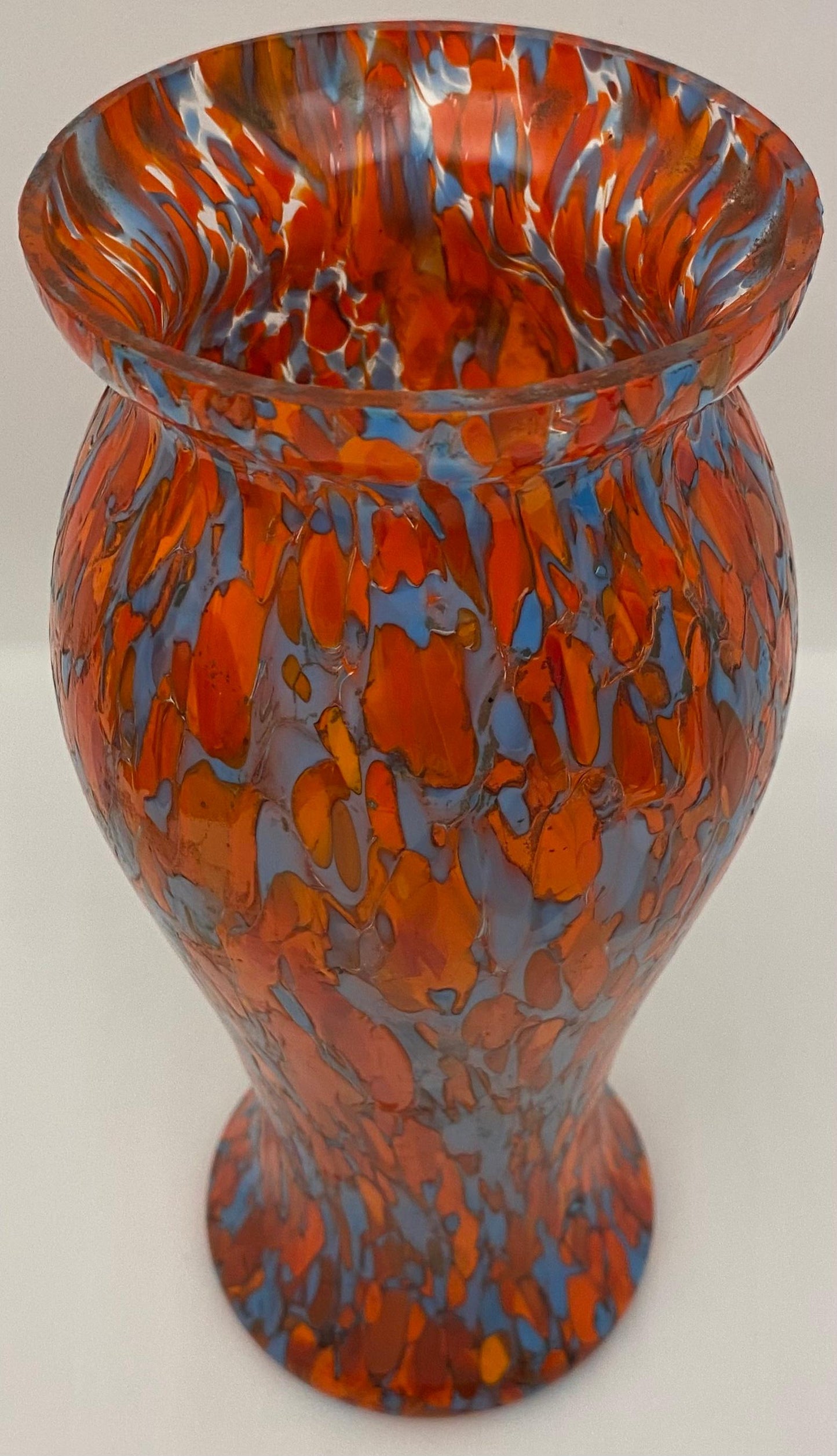 Art Deco Multi-colored Art Glass Vase — detail 6