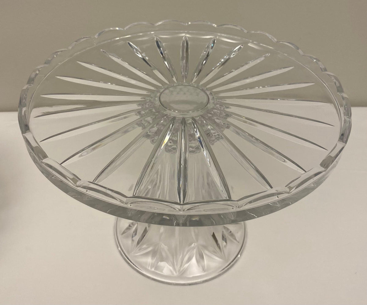 Cut Crystal Cake Patisserie Stand with Cover — detail 5