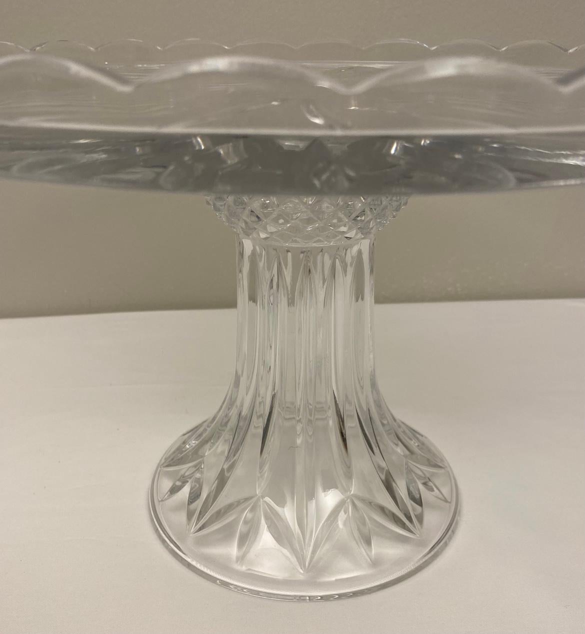 Cut Crystal Cake Patisserie Stand with Cover — detail 6