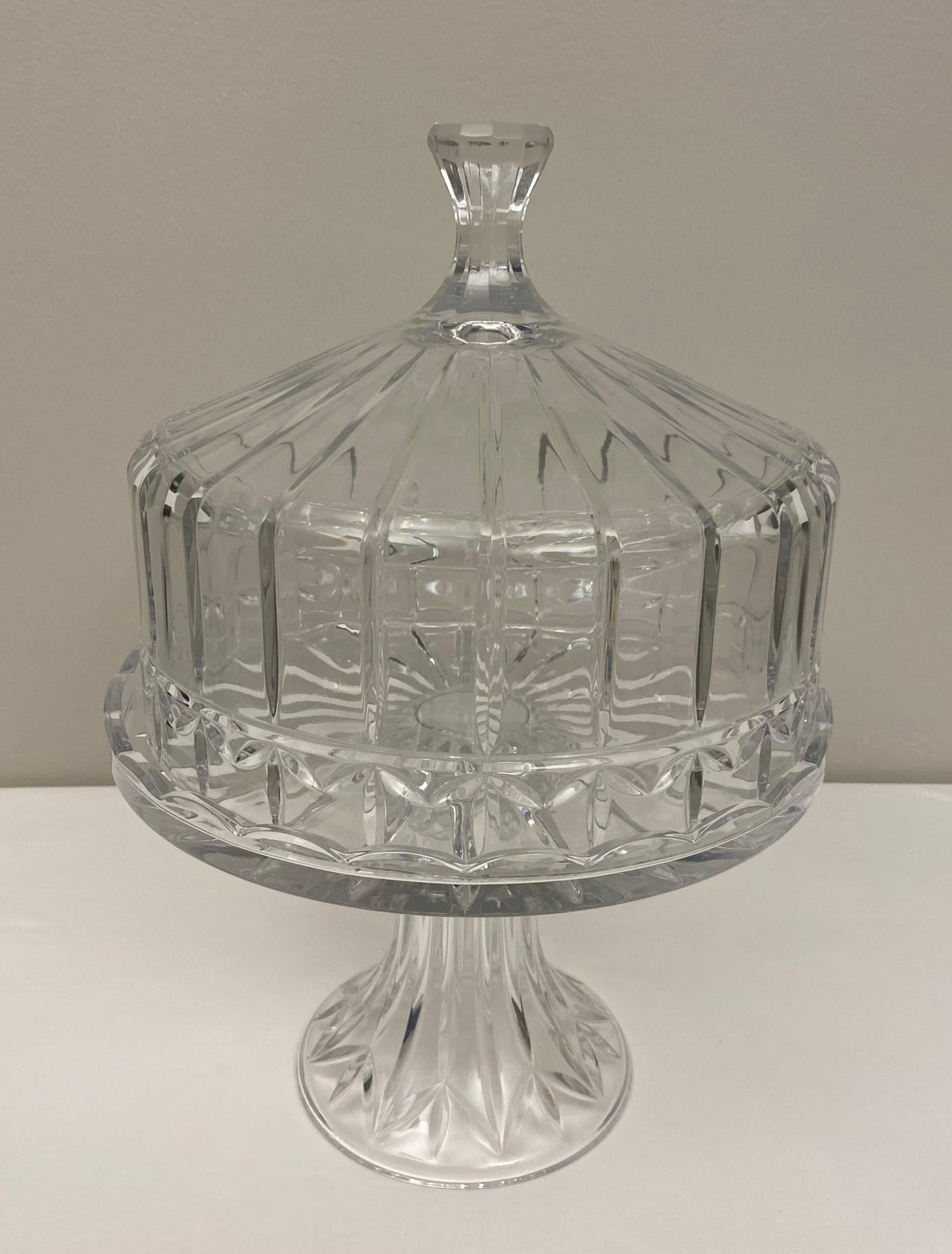 Cut Crystal Cake Patisserie Stand with Cover — detail 7