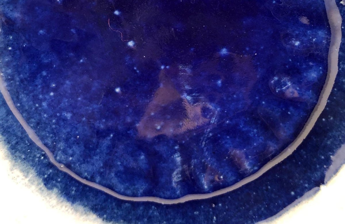 French Midcentury Cobalt Blue Ceramic Vase, Manner of Edmond Lachenal — detail 9