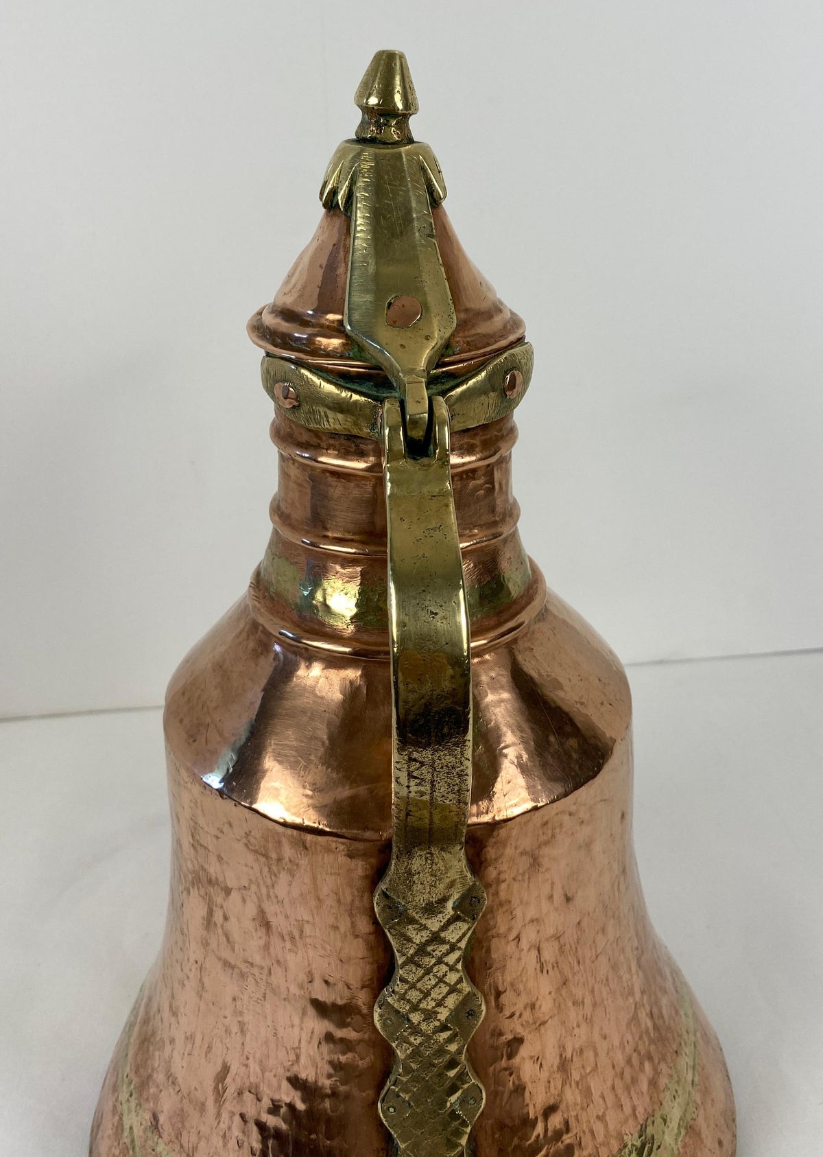Antique French Copper Watering Can — detail 7