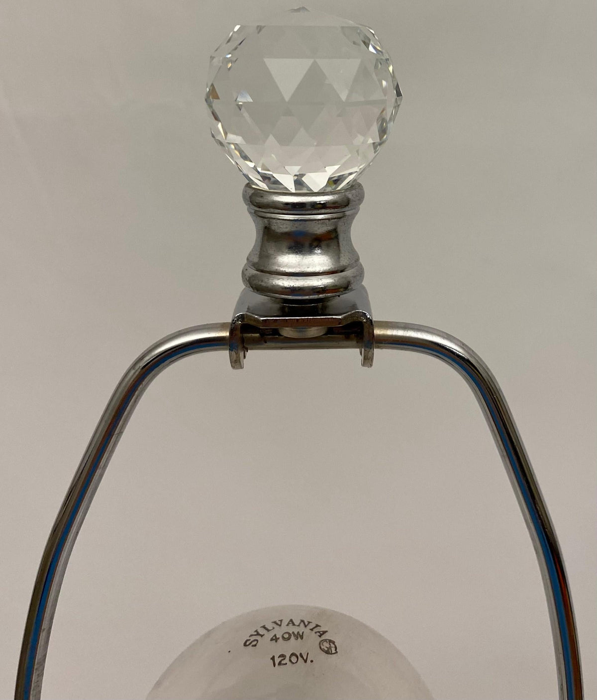 Modern Clear Crystal Table Lamp — detail 3