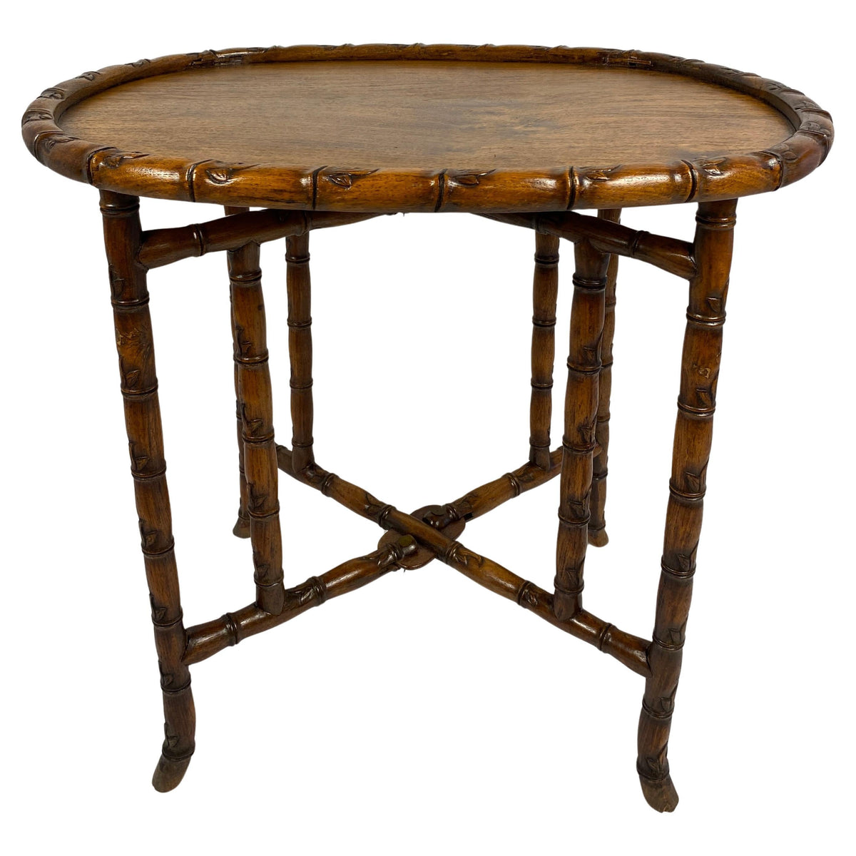 19th Century Chinese Tea Table or Antique Folding End Table