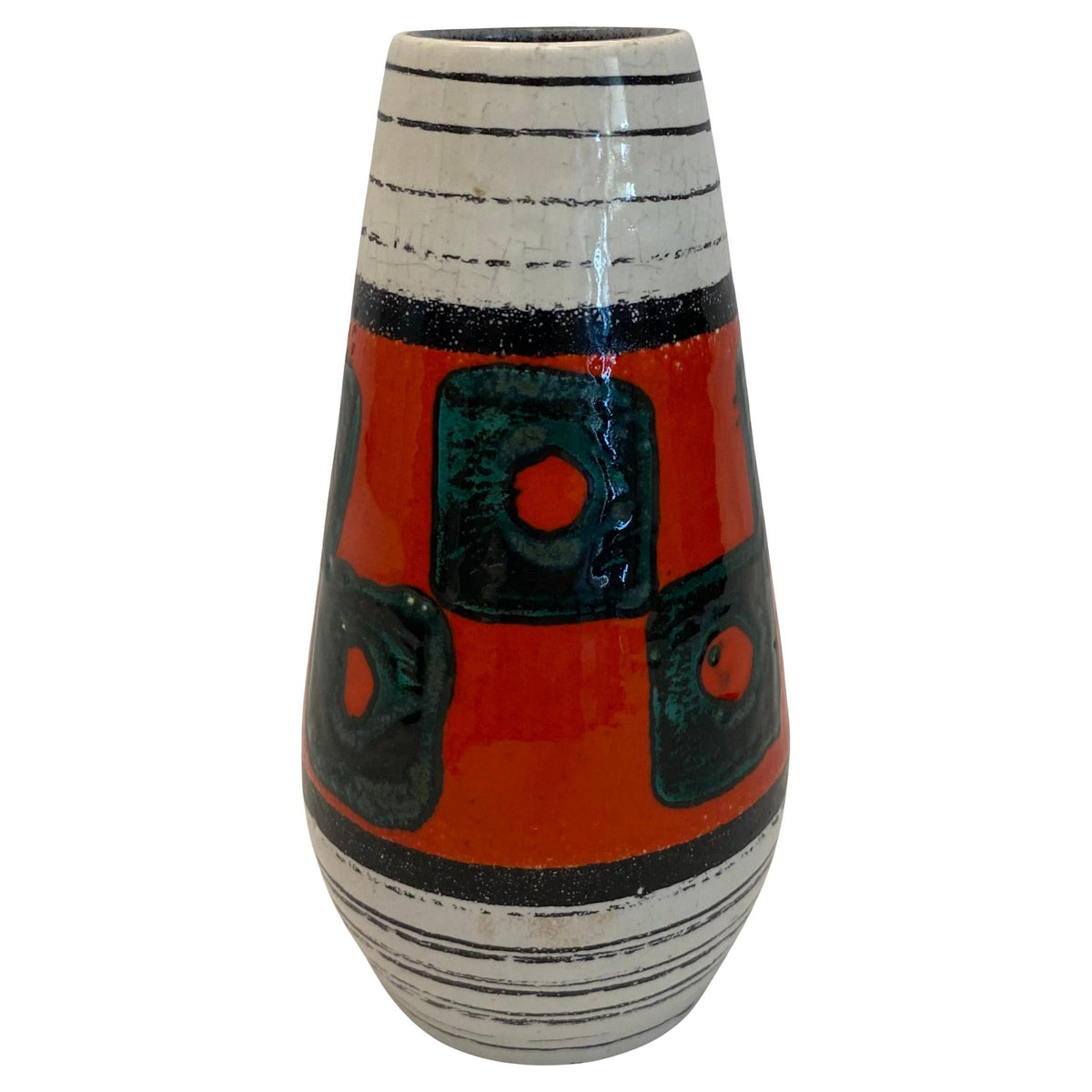 Small West Germany Ceramic Vase, Vintage Mid-Century Art Pottery