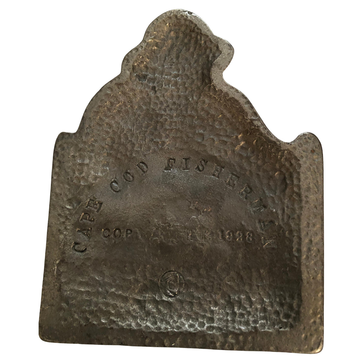 Pair of American Cast Iron "Cape Cod Fisherman" Nautical Bookends, Figural Sculpture, 1928 — detail 4