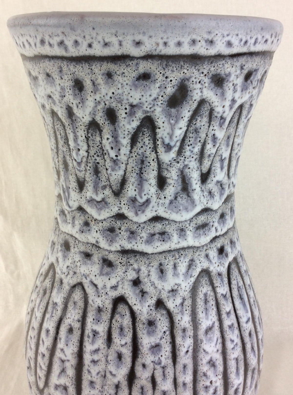 Midcentury French Ceramic Vase from Vallauris, Signed — detail 6