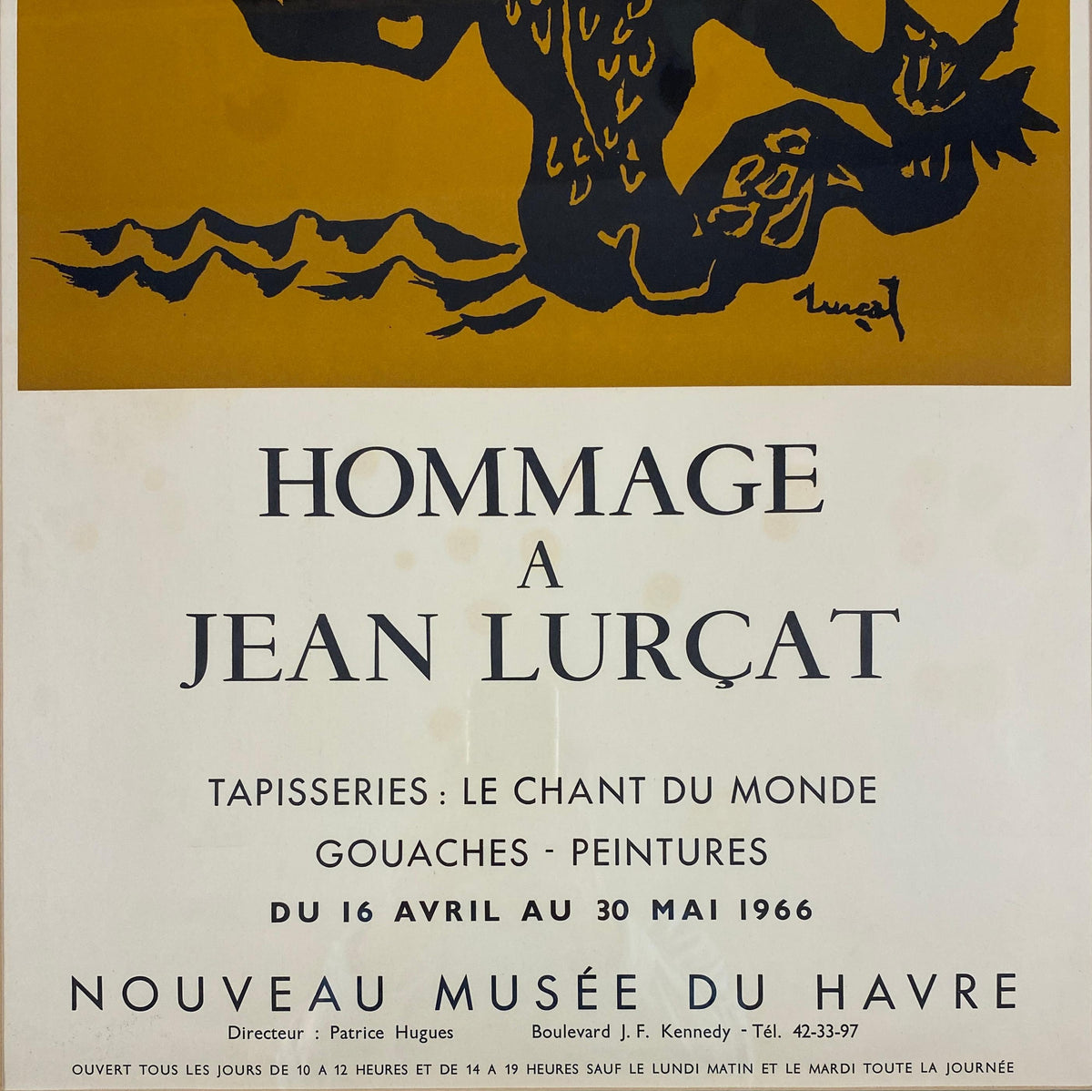 French Mid-20th Century Art Poster Tribute to Jean Lurcat — detail 3