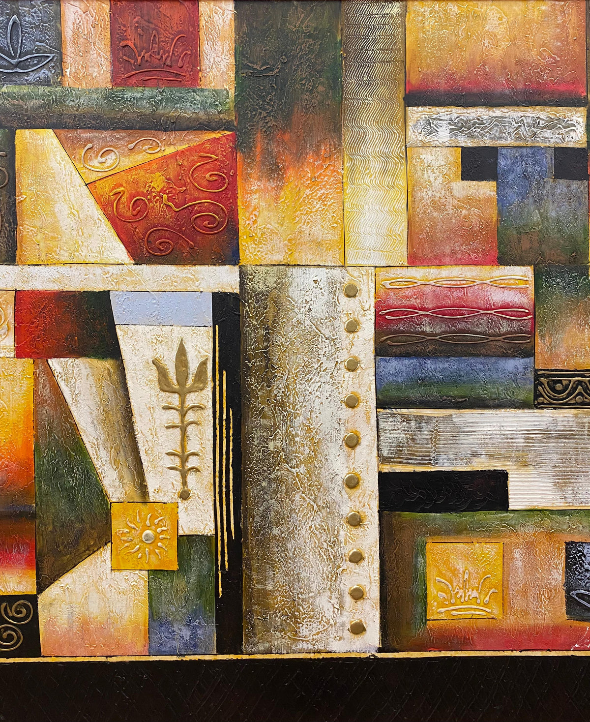 American Abstract Giclee Print Hollywood Regency Style — detail 2