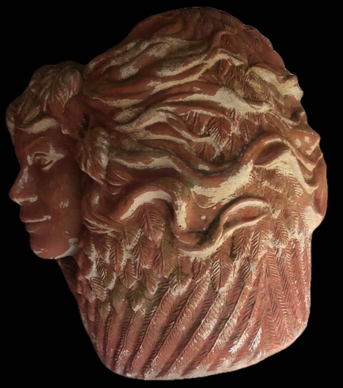 French Classical Revival Limestone Planter, Finely Carved Limestone Jardiniere — detail 4