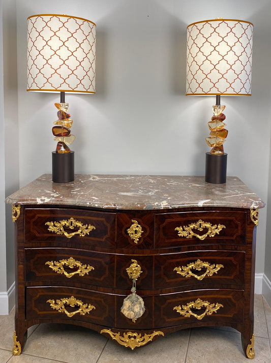 Pair of Mid-Century Sculpted Table Lamps — detail 2