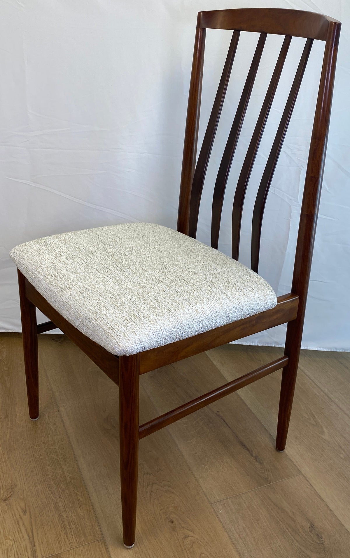 Pair of Mid-Century Modern "Eva" Dining Chairs by Niels Koefoed — detail 4