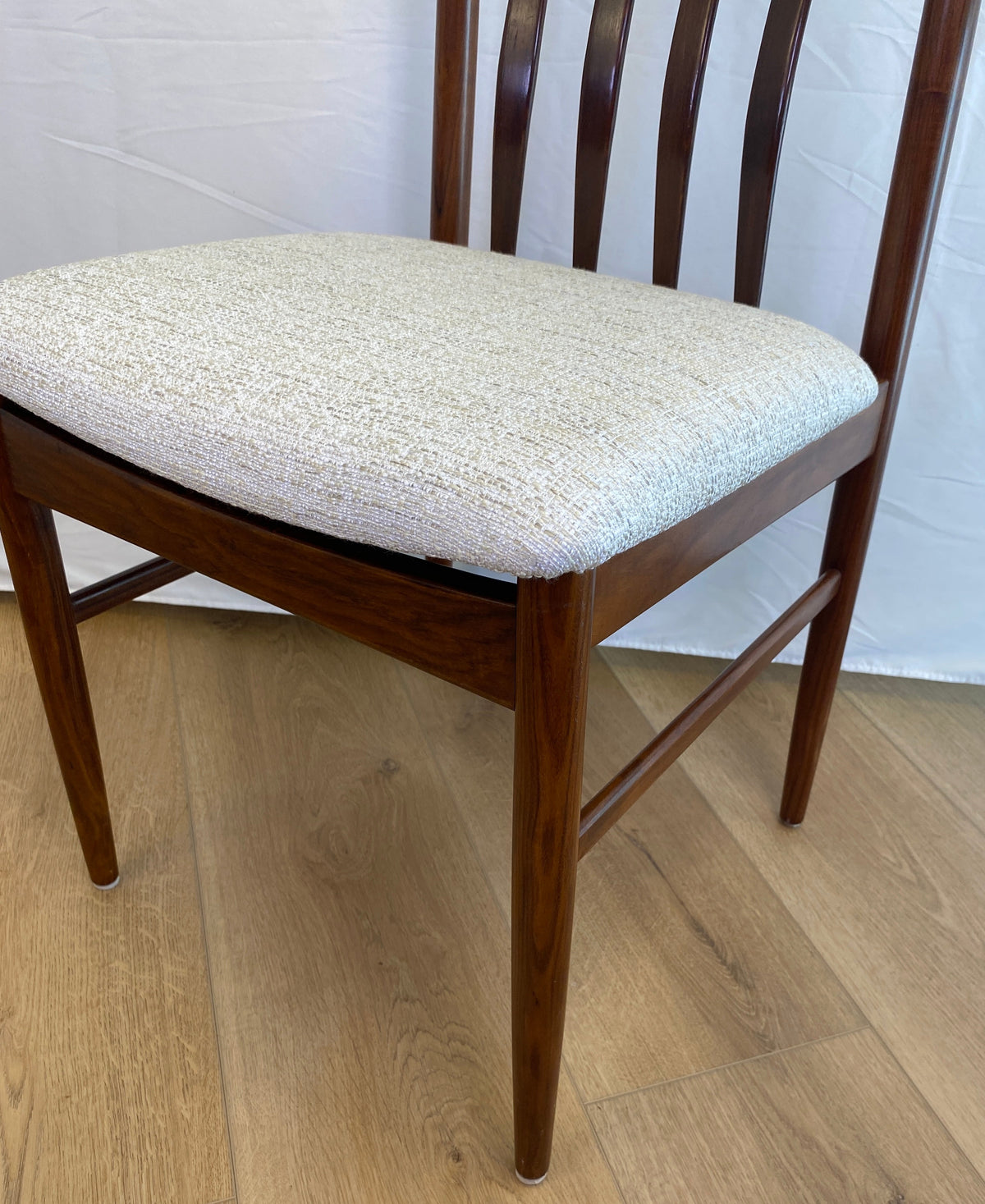 Pair of Mid-Century Modern "Eva" Dining Chairs by Niels Koefoed — detail 8