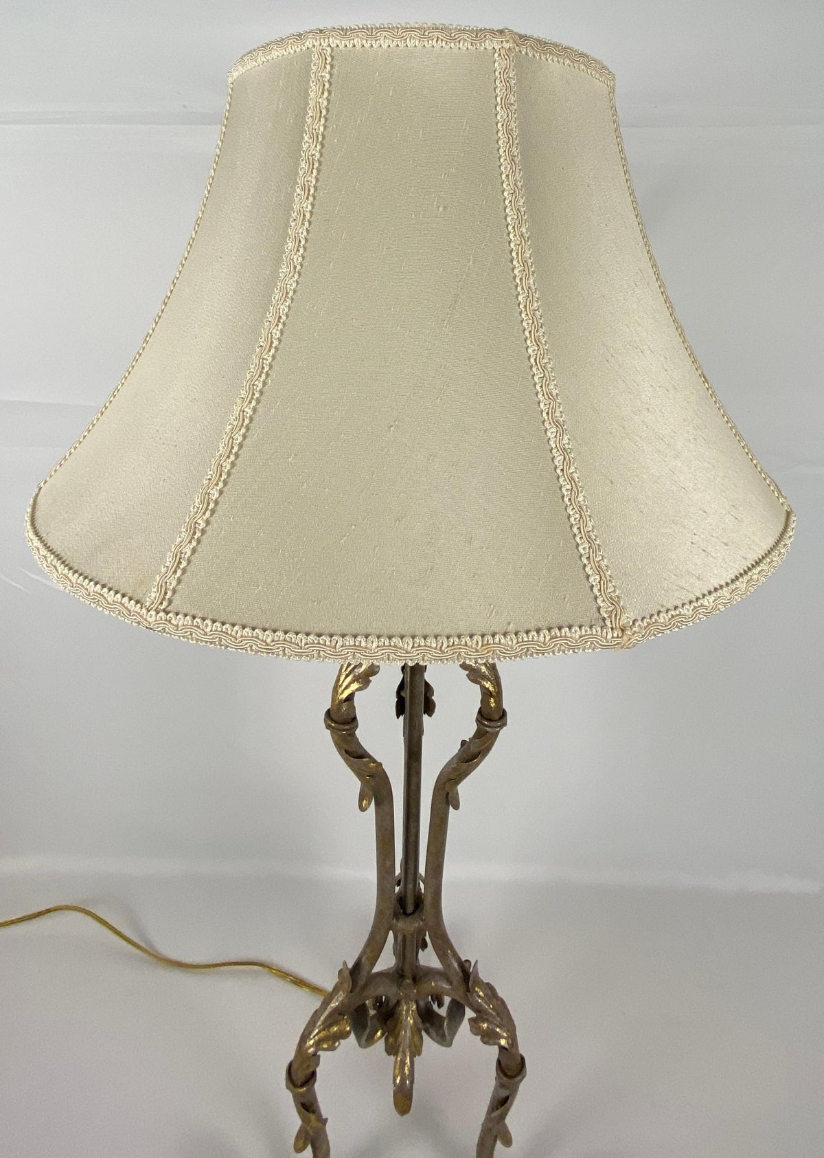 Pair of French Forged Iron Table Lamps — detail 6