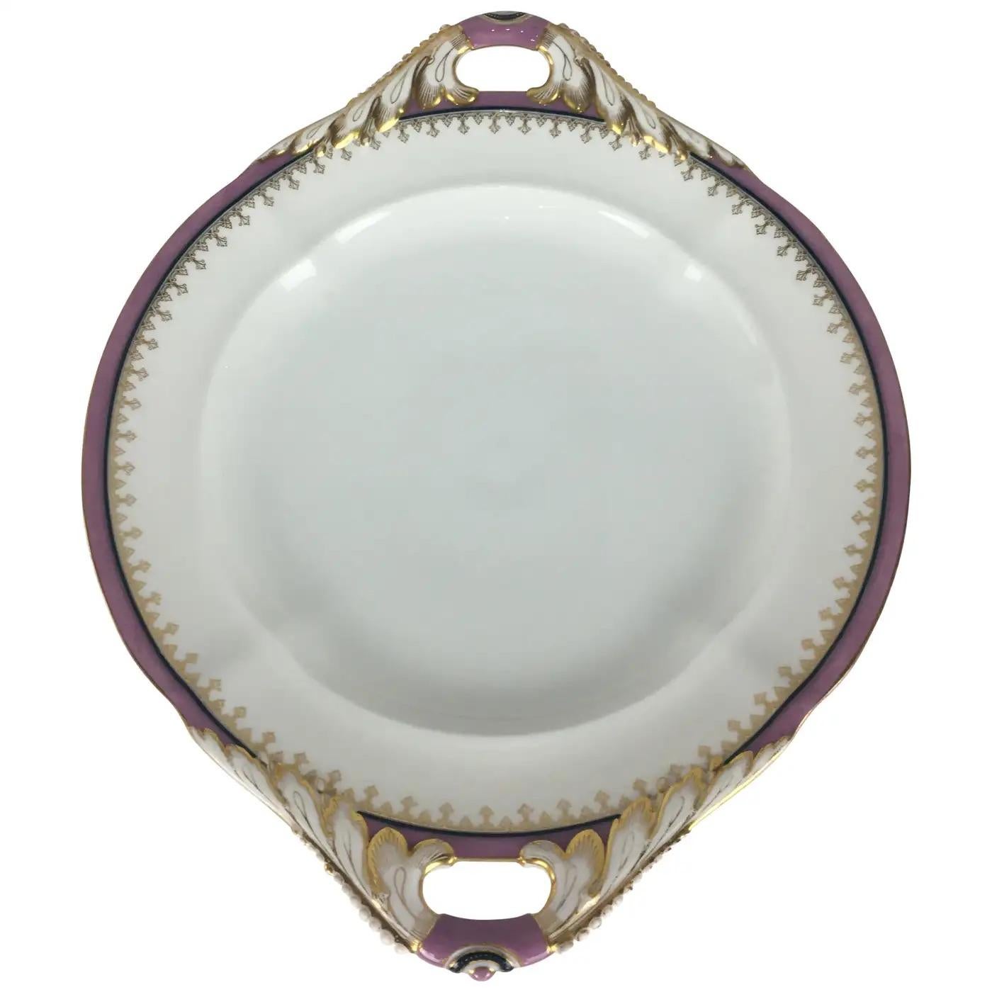 Set of 6 Limoges Porcelain Serving Dishes, Platters, Bowl and Gravy Boats Set — detail 10