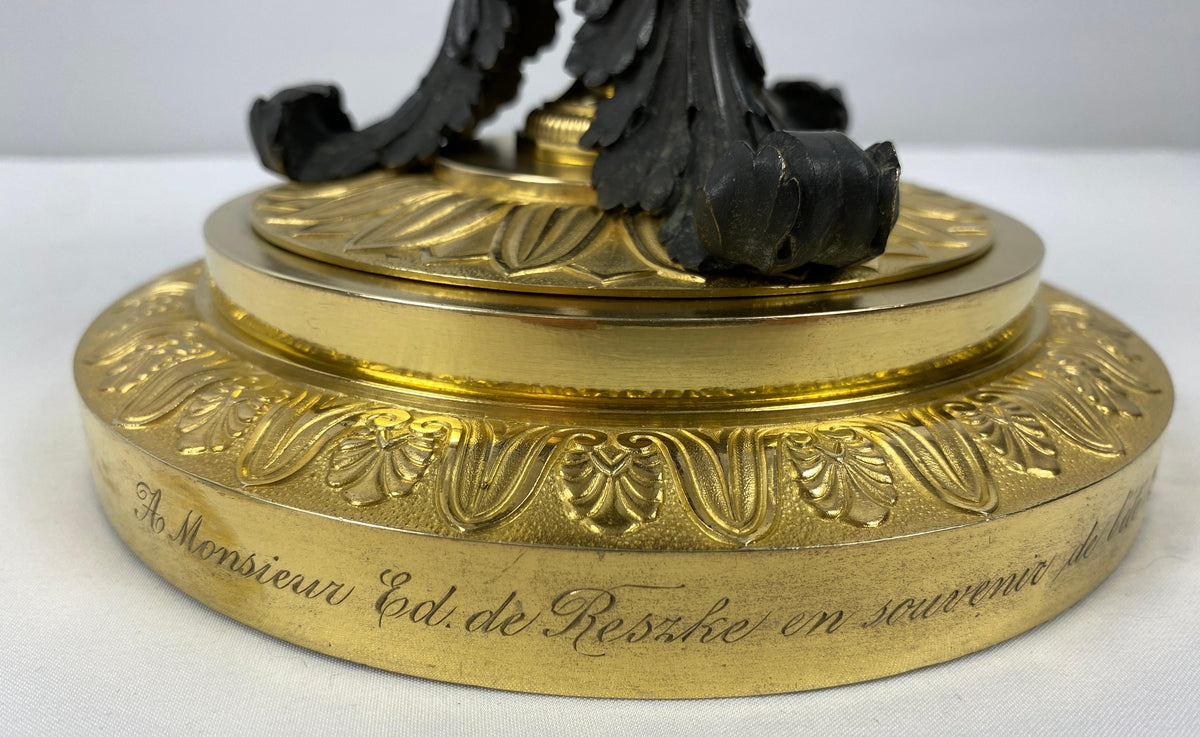 Late 19th Century Gilt Bronze Mounted Centerpiece Crystal Attrib. to Baccarat — detail 12