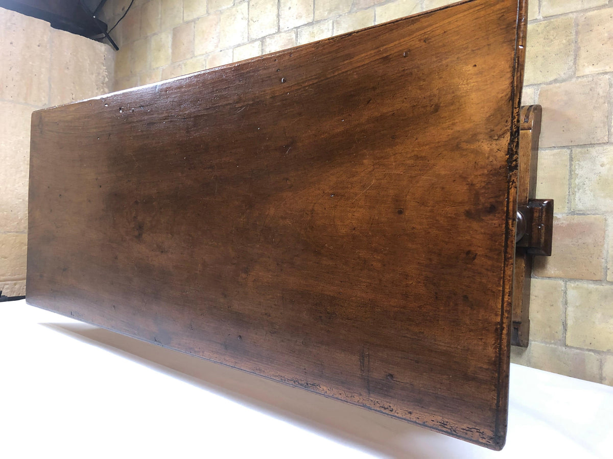 18th Century French Louis XIII Walnut Sofa Console or Display Table — detail 4