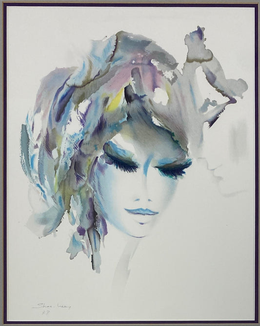 Original Watercolor Artist Proof by Shan Merry Titled "Nevada" — detail 2