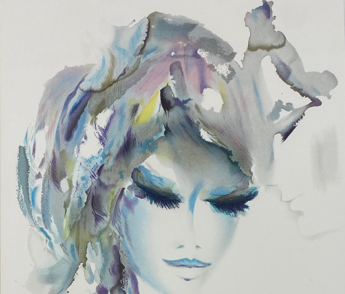 Original Watercolor Artist Proof by Shan Merry Titled "Nevada" — detail 5