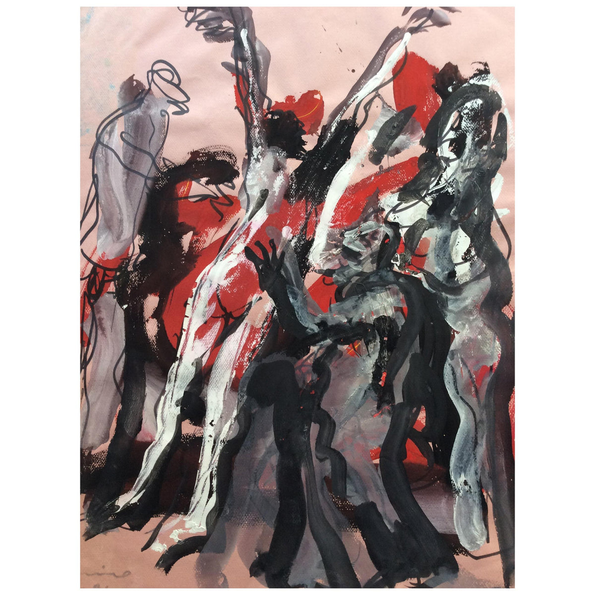 Original Bernard Damiano Mid-Century Painting