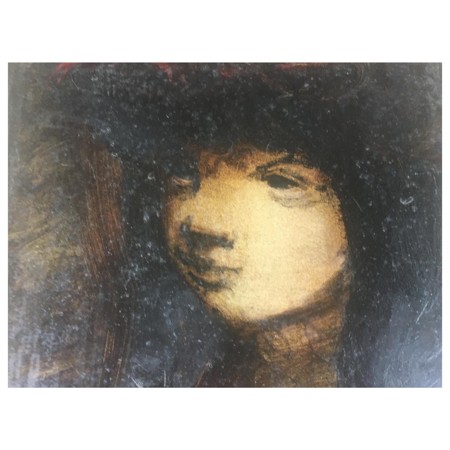 Sylvain Vigny Original Figurative Oil on Paper Painting, Signed