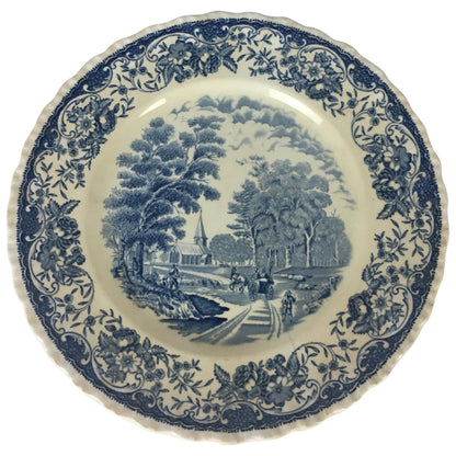 Collectible Blue and White Royal Tudor Ware England Plate