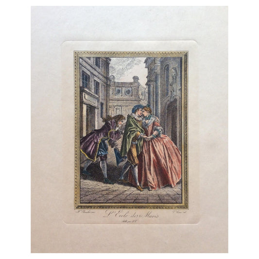 18th Century Neoclassical French Fashion Engraving Print by François Boucher