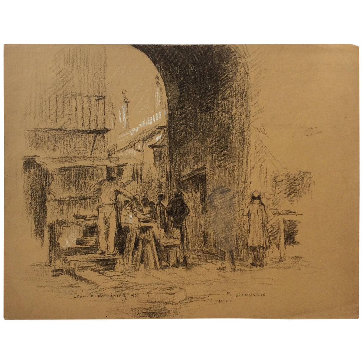 Original Drawing by Leonce Pelletier Dated 1932