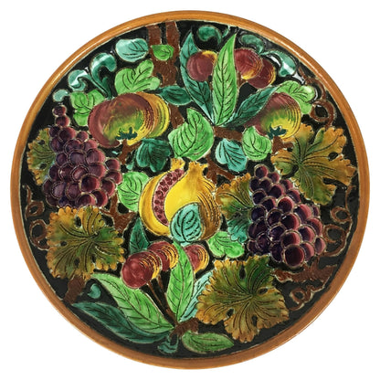 Large Ceramic Decorative Plate by Ceramics of Monaco