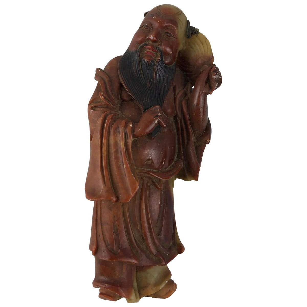 Hand Carved Chinese Figurative Statue or Sculpture, Marble