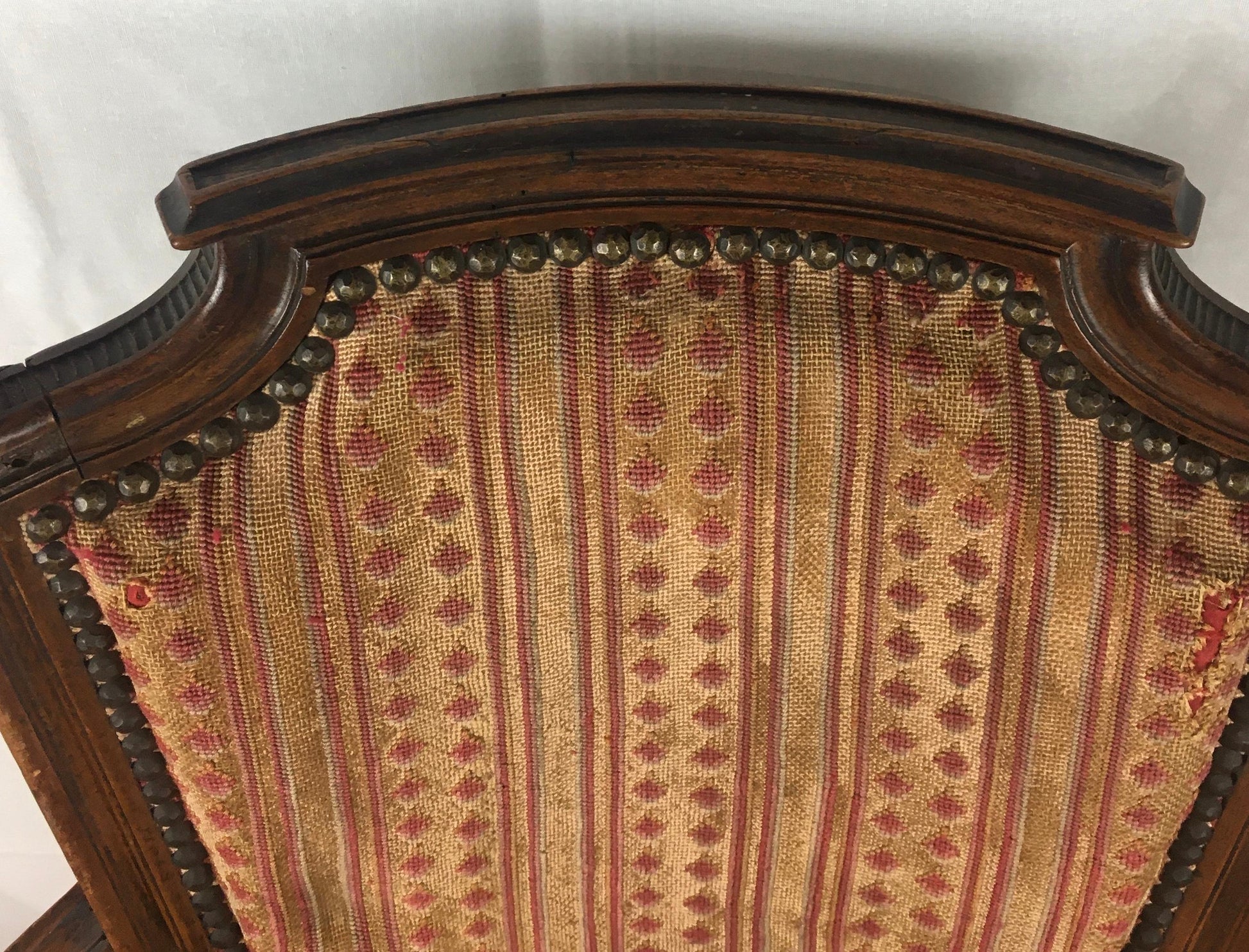 French Pair of Louis XVI 18th Century Armchairs or Fauteuils, Stamped/Signed — detail 5