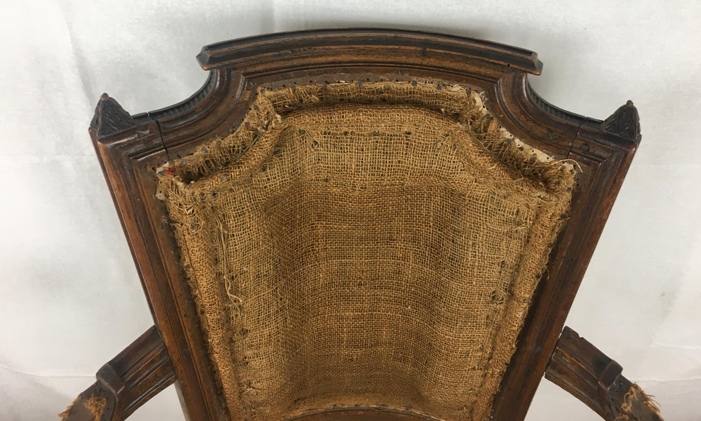French Pair of Louis XVI 18th Century Armchairs or Fauteuils, Stamped/Signed — detail 6