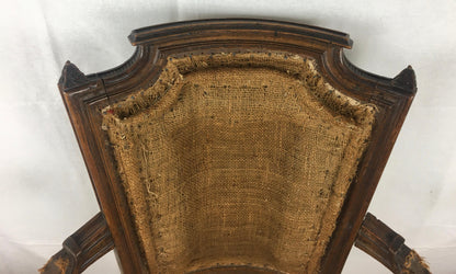 French Pair of Louis XVI 18th Century Armchairs or Fauteuils, Stamped/Signed — detail 6