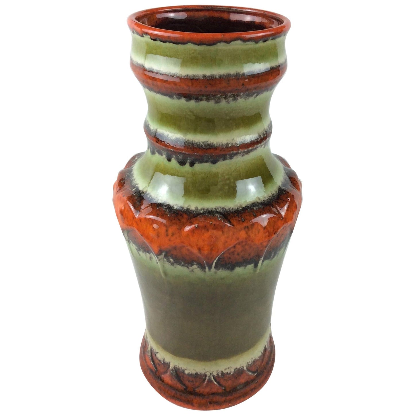 Midcentury Ceramic Vase West Germany Uebelacker Keramik Studio Pottery