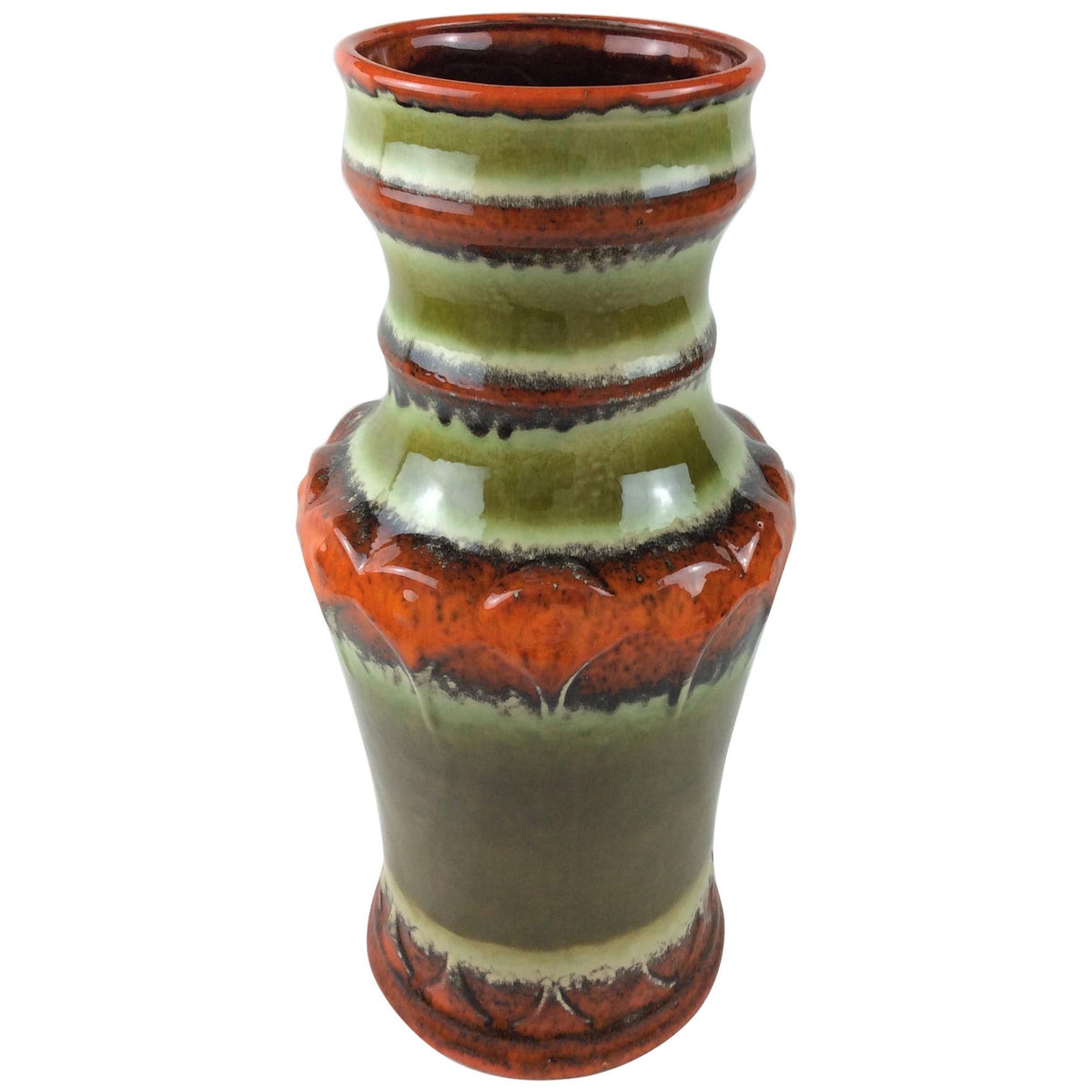 Midcentury Ceramic Vase West Germany Uebelacker Keramik Studio Pottery