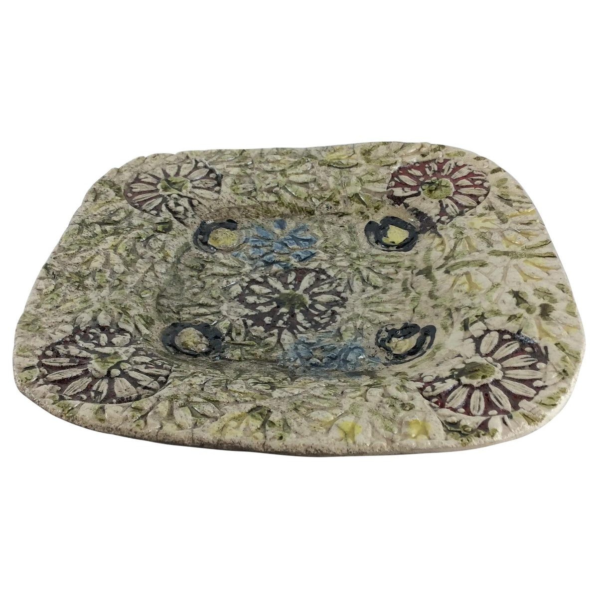 French Midcentury Decorative Ceramic Plate