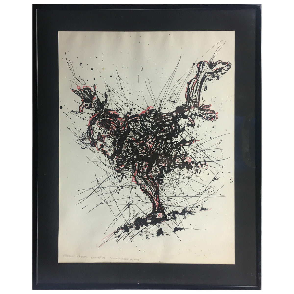 Gerard Eppele Midcentury Original Drawing "Eppreuve d'Artist"